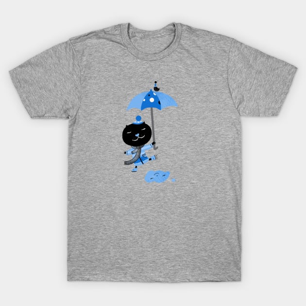 Smiling in the Rain T-Shirt by Krize